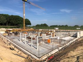WEG 14 Tiefgarage Sohle fertig HErstellung der Tiefgaragenw nde